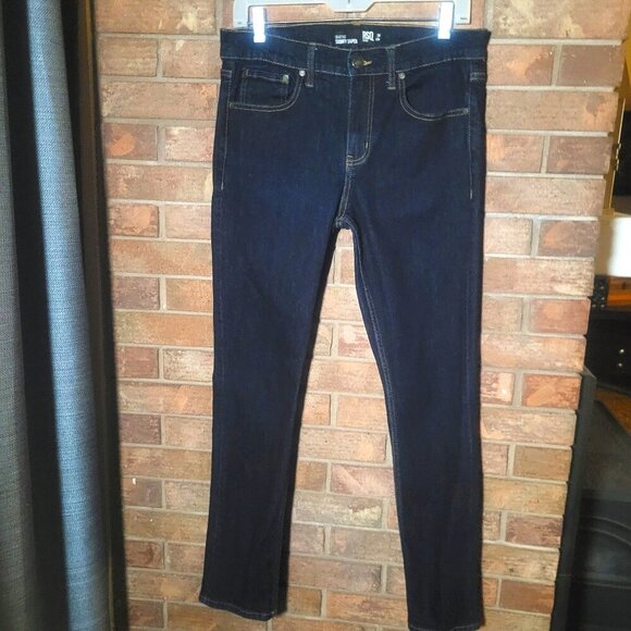 RSQ Seattle Skinny Taper Dark Wash Blue Jeans w/Contrast Stitching - Size 30x30 - Picture 1 of 12